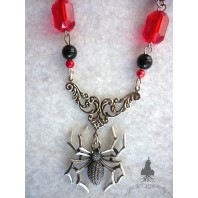 The Black Widow Necklace - Red Version