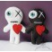 LOVE IN A BAG Voodoo Gift Kit, Voodoo Doll, Mummy, Lovers, Zombie, Valentine, Heart, Wedding