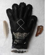 Embroidered Grey Odal Othala Rune Protection Hand, Dark Mori, Pendulum, Phytotherapy, Runes, Viking, Lithotherapy