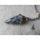 Blue Sodalite Stone Point Pendulum Necklace - Esoteric, Mystic, Sorcery, Witch, Magic, Pagan, Wicca, Witchcraft