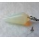 Opalite Stone Point Pendulum Necklace - Esoteric, Mystic, Sorcery, Witch, Magic, Pagan, Wicca, Witchcraft