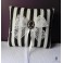 Dead Lady Stripes Wedding Rings Pillow, Gothic Wedding, Skull, Black and white, Muertos, Valentine, Victorian