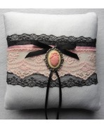 Anatomical Heart Wedding Ring Pillow - Baroque, Victorian, Gothic, Shabby, Black Wedding, Pink wedding, Edwardian