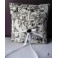 Black & White Cherubs Wedding Ring Pillow - Gothic, Cupid, Angel, Cherub, Eros, French Wedding, Marie-Antoinette, Shabby Chic