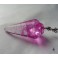 Pink Crystal Quartz Stone Point Pendulum Necklace - Esoteric, Mystic, Sorcery, Witch, Magic, Pagan, Wicca, Witchcraft