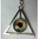 Esoteric All-seeing Eye Providence Keychain, Triangle, Taxidermy, Pyramid, Witch, Wiccan, Occult, Witchcraft, Magic, Keyring