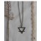 Occult Symbol Earth Element crossed inverted Triangle Necklace, Esoteric, Magic, Alchemy, Pagan, Gothic, Wiccan, Witch, Boho