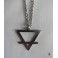 Collier Occulte Symbole élément Terre Triangle inversé barré, ésotérique, Magie, Alchimie, Gothique, Sorcellerie, Sorcière