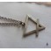 Occult Symbol Earth Element crossed inverted Triangle Necklace, Esoteric, Magic, Alchemy, Pagan, Gothic, Wiccan, Witch, Boho
