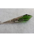 The Green Eire Pendulum Necklace, Elven, Magic, Game Of Thrones, Wicca
