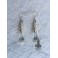 Elven Crystal Point Pendulum Earrings, Pagan Wedding, Magic, Victorian, Fairy, Wicca Witch, Ice, Snow