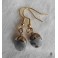 Labradorite Drop Earrings Golden steel, Minimalist, gold plated, Gemstone, Mystic, Boho Magic Reiki