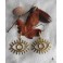 Lucky Boucles d'Oreilles Talisman Oeil Mauvais doré, Minimaliste, Mystique, Magie, Protection, Chance