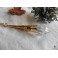 Snow Ice Pendulum Golden Necklace, Crystal point, Magic Wicca, Elven wedding, Pagan, Fairy