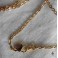 Snow Ice Pendulum Golden Necklace, Crystal point, Magic Wicca, Elven wedding, Pagan, Fairy