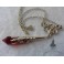 Scáthach Red Pendulum Necklace - Occult, Evil, Esoteric, Gothic, Magic, Elven, Thrones, Wicca, Witch, Witchcraft, Celtic, Spell