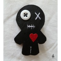 Voodoo Doll Brooch, Valentine's Day, Friend's Gift, Heart, Witch, boyfriend, friendship, video, witch accessory, lover