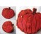 Velvet Pumpkin Cucurbitaceae Textile Brooch, Gothic, Mori girl, Forest spirit, Green Witch, Halloween, Nature, autumn, winter