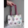 Small Child White Pink Pastel Owls Shopping Bag, Shoulder bag, handbag, Tote bag, shopper bag, girl bag, Spring Summer
