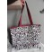 Sac Cabas Shopping Triangle Géométrique Noir blanc rose Prune, Sac épaule, sac à main, Tote bag