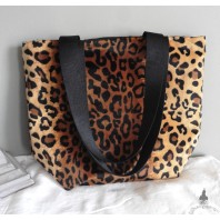 Leopard Panther velvet Women Shopping Bag, Tote Bag, Shoulder bag, Handbag