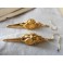 Golden Raven Skull Earrings, Bird Skull, Crowcore, Gothic, Goblincore, Pagan, Tribal, Nevermore, Witch, Viking