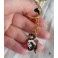 Occult Serpent Snake Moon Phases and Skull Golden Enamel Keychain, Goddess, Triple Moon, Hecate, Gothic, Lunar