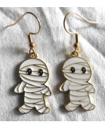 Mummy Earrings, Voodoo Doll, Valentine's Day, Gothic