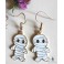 Mummy Earrings, Voodoo Doll, Valentine's Day, Gothic