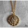 Guadalupe Religious Medal Necklace The Golden Virgin & zirconia, Boho, Gipsy, Mary, Catholic Gift, Saint, Christian