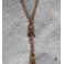 Renaissance Necklace The White Empress, Pendulum, Crystal Glass, Elven Wedding, Victorian, Gothic