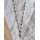 SACRED Black Beaded Choker Tiny Cross Golden Necklace, Boho, Gothic, Witch, Gipsy, Catholic Gift, Christian