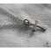 FAITH Dainty silver Tiny Cross Necklace, Boho, Gothic, Witch, Gipsy, Catholic Gift, Christian