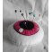 Pink Eye Needle Pin cushion, Needle holder, sewing gift, Eyeball, Anatomy, Gothic cushion