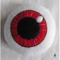 Red Eye Needle Pin cushion, Needle holder, sewing gift, Eyeball, Anatomy, Gothic cushion