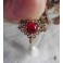 Red Tudor Queen Jewel necklace, Renaissance, medieval, Cottagecore, Dark Academia, Gothic, Red Wedding, Victorian, historical