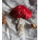 Broche Amanite Rouge Velours, Champignon, Nature, Mori girl, Forêt, Sorcière, Fungi, Fongus, Automne, Hiver