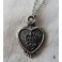 Ardent Heart Sacred Heart Medal Necklace altered medieval, ex-voto, milagro, Dark Academia, Gothic Rosary, mori