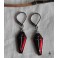 Vlad Tepes Red and Black Coffin Earrings, Vampire, Gothic Earrings, Dark Academia