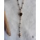 Collier Coeur et Croix Jeannette or, Rosaire, Lariat, collier en Y, Gothique, catholique