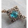 Turquoise Tudor Queen Jewel necklace, Renaissance, medieval, Cottagecore, Dark Academia, Gothic, blue Wedding, historical