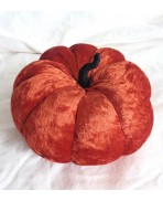 Autumn Decoration Orange Velvet Pumpkin Ornament, Halloween ornament, Autumn, cucurbit