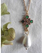 Green Tudor Queen Jewel necklace, Renaissance, medieval, Cottagecore, Dark Academia, Gothic, Royal, Victorian, historical