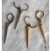 Unicorn Horn Earrings 24K gold or silver, Gothic Earrings, Dark Academia, Renaissance, medieval, spike