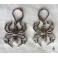 Boucles d'oreilles Araignée, Créoles araignée, Sorcière verte, Gothique, Dark Academia