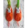 Rabbit and Carrot bookmark, Book, Reading, Alice, Children's bookmark