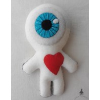 Cyclops in Love Voodoo Doll, Talisman doll, Eye, Freak, Ex-Voto