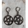 Boucles d'oreilles Pentacles inversés, Lucifer, Baphomet, Gothique, Dark Academia