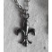 French Monarchy France Fleur de Lys Necklace silver, Flower charm, Dark mori, Dark Academia, Gothic, historical