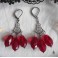 Mata H. Boucles d'oreilles lustres Larmes rouges, victorien, Boucles gothiques, Gouttes, Vampire